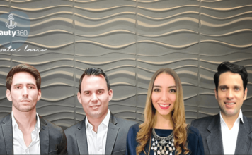 Nauty 360, la aplicación que está cambiando el turismo náutico en Cartagena Alberto Farah, Carlos Moniz, María Alejandra Cardona, directora y Mauricio García