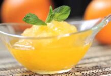 Sorbete de Mandarina Receta Sorbete de Mandarina