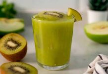 Jugo de kiwi con manzana verde Jugo de Kiwi con Manzana Verde Receta