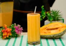 Jugo de auyama o calabaza con leche Jugo de auyama receta sencilla