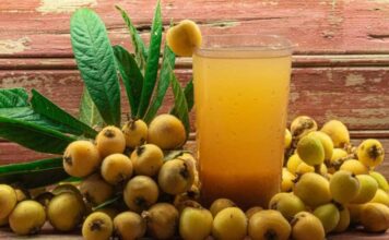 Jugo de Níspero en agua Jugo de Níspero en agua