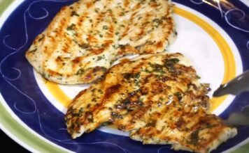 Pechugas al cilantro asadas a la plancha Pechugas al cilantro asadas a la plancha