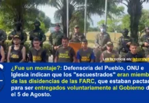 Los «secuestrados» eran presuntamente miembros de las disidencias de las Farc Operación de rescate de secuestrados en el catatumbo fue presuntamente un montaje