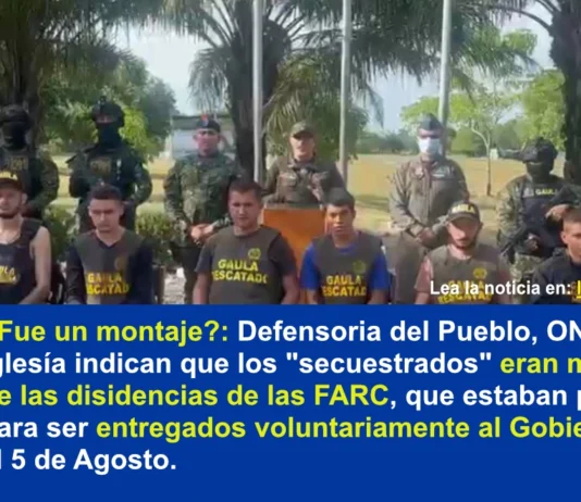 Los «secuestrados» eran presuntamente miembros de las disidencias de las Farc Operación de rescate de secuestrados en el catatumbo fue presuntamente un montaje