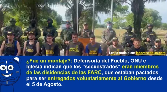 Operación de rescate de secuestrados en el catatumbo fue presuntamente un montaje Operación de rescate de secuestrados en el catatumbo fue presuntamente un montaje